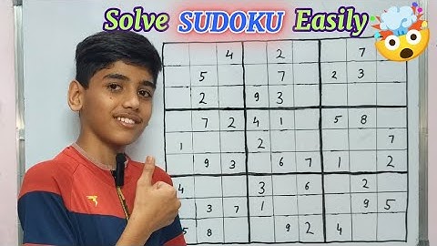 EASIEST Way to solve SUDOKU 😱🔥 | Sudoku solving tricks 😉| Sudoku Puzzle | How to solve sudoku easily