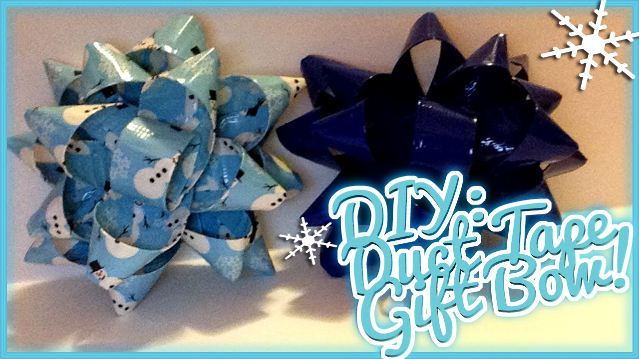 Holiday DIY Duct Tape Gift Bow! Tutorial! YouTube