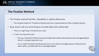56   The Finalize Method - Programming in C# - Exam 70-483