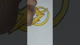 How to Draw The Flash Logo #shorts