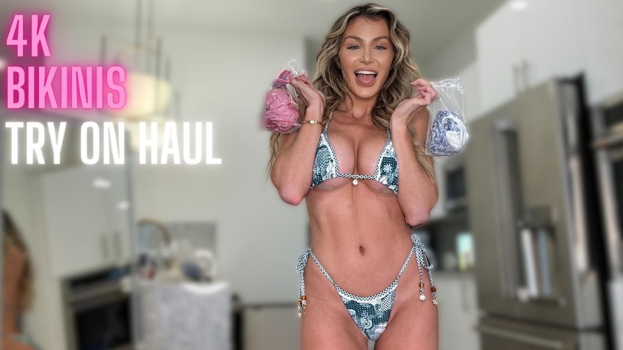 4K BIKINIS TRY ON HAUL with Mirror View! | TAYLOR SKULLY - YouTube