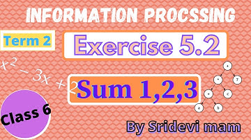 6th maths tamil Term 2 Chapter 5 information processing ex 5.2 sum 1,2,3 tn class 6 std 2nd term