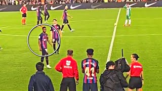 Ansu Fati’s Reaction During Lamine Yamal Debut For Barcelona