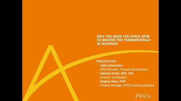 Why You Need the APICS CPIM to Master the Fundamentals in Business