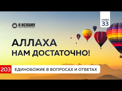 Вопрос 203. Аллаха нам достаточно! Единобожие в вопросах и ответах