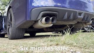 2015 Subaru WRX STI w/headers and stock mufflers cold start