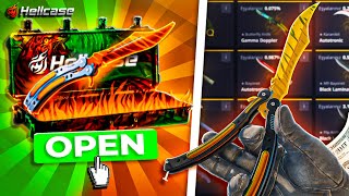 I PULLED A KNIFE FROM TREASURE CASE !! Hellcase Promo Code 2025