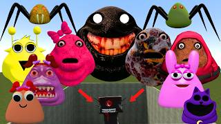 ALL NORMAL 3D POU BOU'S REVENGE Monsters VS Mr TREE PHASE 4 in BIG HOLE in Garry's Mod screenshot 3