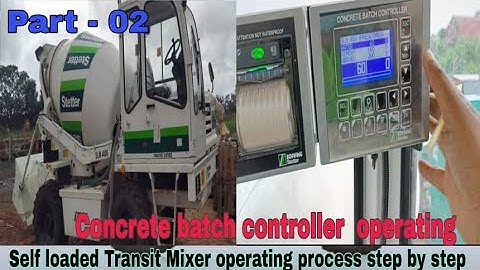 Concrete batch controller for SLM 4000  #SLM4000 #selfloaded #CBC #transit mixer