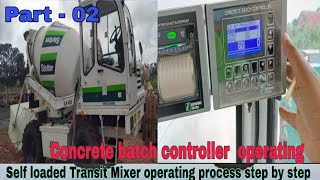 Concrete batch controller for SLM 4000  #SLM4000 #selfloaded #CBC #transit mixer