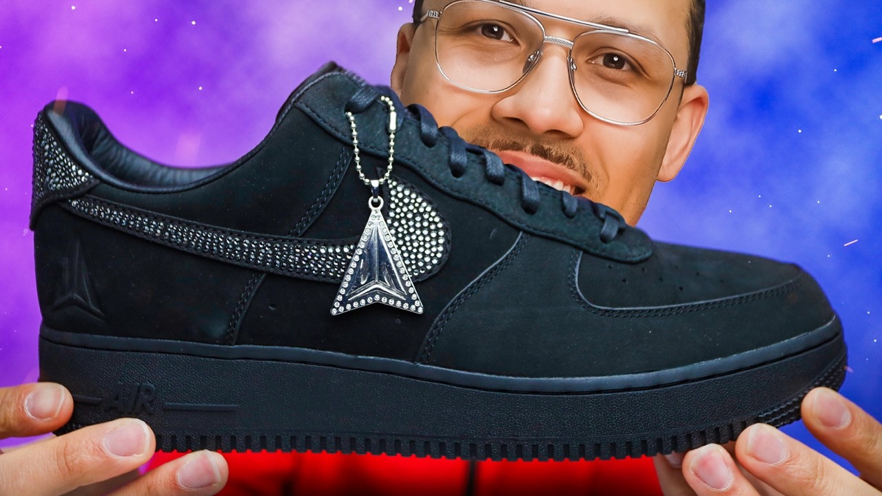 スワロフスキー　5cm Nike Air Force 1 Luxe Ja Swarovski - YouTube