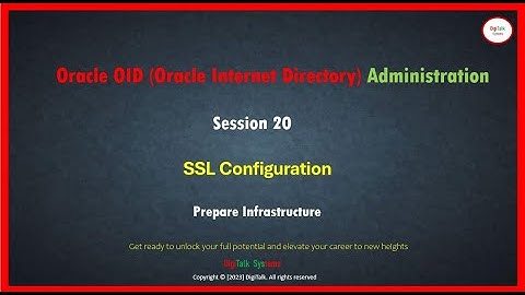 Oracle OID (Oracle Internet Directory) SSL Configuration: Step by Step action plan with commands