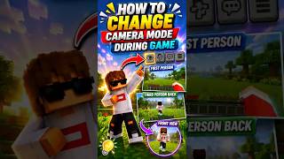 How to change camera mode during game #minecraft #howto #mcpe