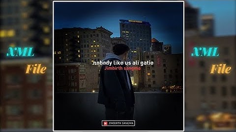 Ali gatie - nobody like us-song video lyrics || XML file link in description box☑️🔰||@jimbirth-