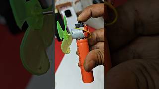 DIY mini fan🔋💨 #science #shorts