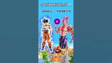Goku vs Vegeta 🔥 | Ultimate Saiyan Showdown | Dragon Ball Anime Shorts#Goku #Vegeta#vs  #AnimeShorts
