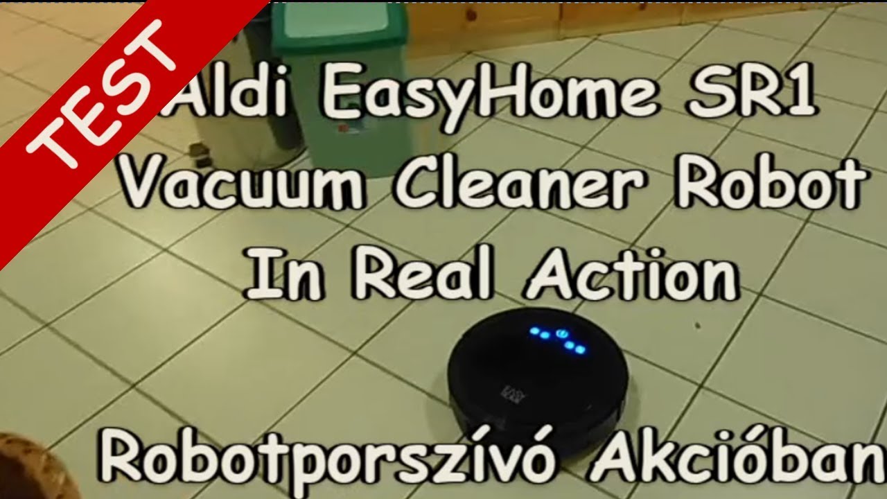 Aldi EasyHome SR1 | Vacuum Cleaner Robot In Real Action | Robotporszívó  Akcióban - YouTube
