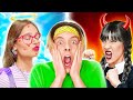 OMG! ANGEL AND DEMON CONTROL ME || Inside Out Good VS Evil Rules! Funny Pranks Emoji By 123 GO! BOYS