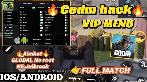 CODM MOD MENU APK COD MOBILE +WALLHACK +AIMBOT + ESP | DOWNLOAD CHEATS NO RECOIL CODM APP