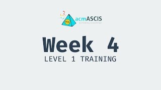 Week 4 (C++) - Level 1 Training