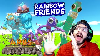 RAINBOW FRIENDS MUTANTES VS HUGGY WUGGY | Animal Revolt Battle Simulator 2 | Juegos Luky