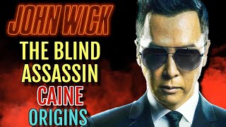 Blind Assassin Caine The Origins of Anti-Hero in John Wick Chapter 4 Trailer Keanu Reeves Donnie Yen