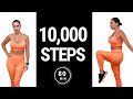 10,000 Steps Indoor Walking Exercises | Burn up to 1000 cal *