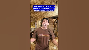 When a NON BINARY person goes to a RESTAURANT 😳💀 #shorts