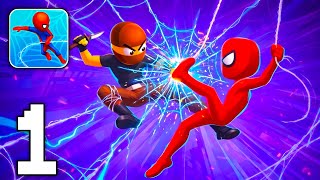 Web Master: Stickman Superhero - Gameplay Walkthrough Part 1 - Web Power Unleashed (iOS, Android) screenshot 3