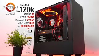 ($2,000) Php120K AMD Gaming PC Time Lapse Build ft. Ryzen 7 3700X & Radeon RX 5700 XT  w/ Benchmark