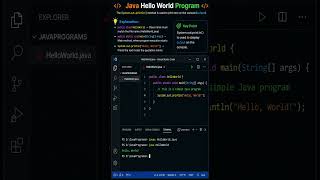☕ Learn Java from Zero – Hello World Program  #java #JavaForBeginners