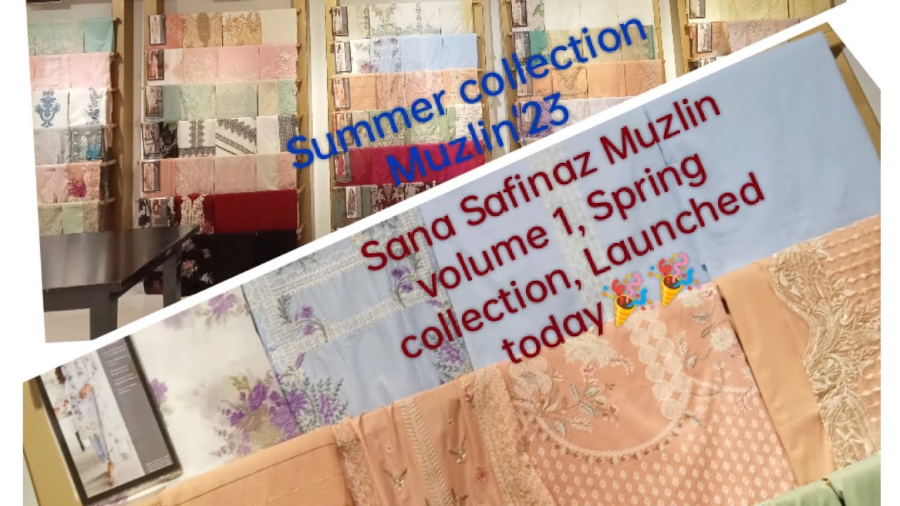 Sana Safinaz || Muzlin'23 || Volume 1 || Spring collection || 30 Designs 60 Colors || by Kull Hyat,