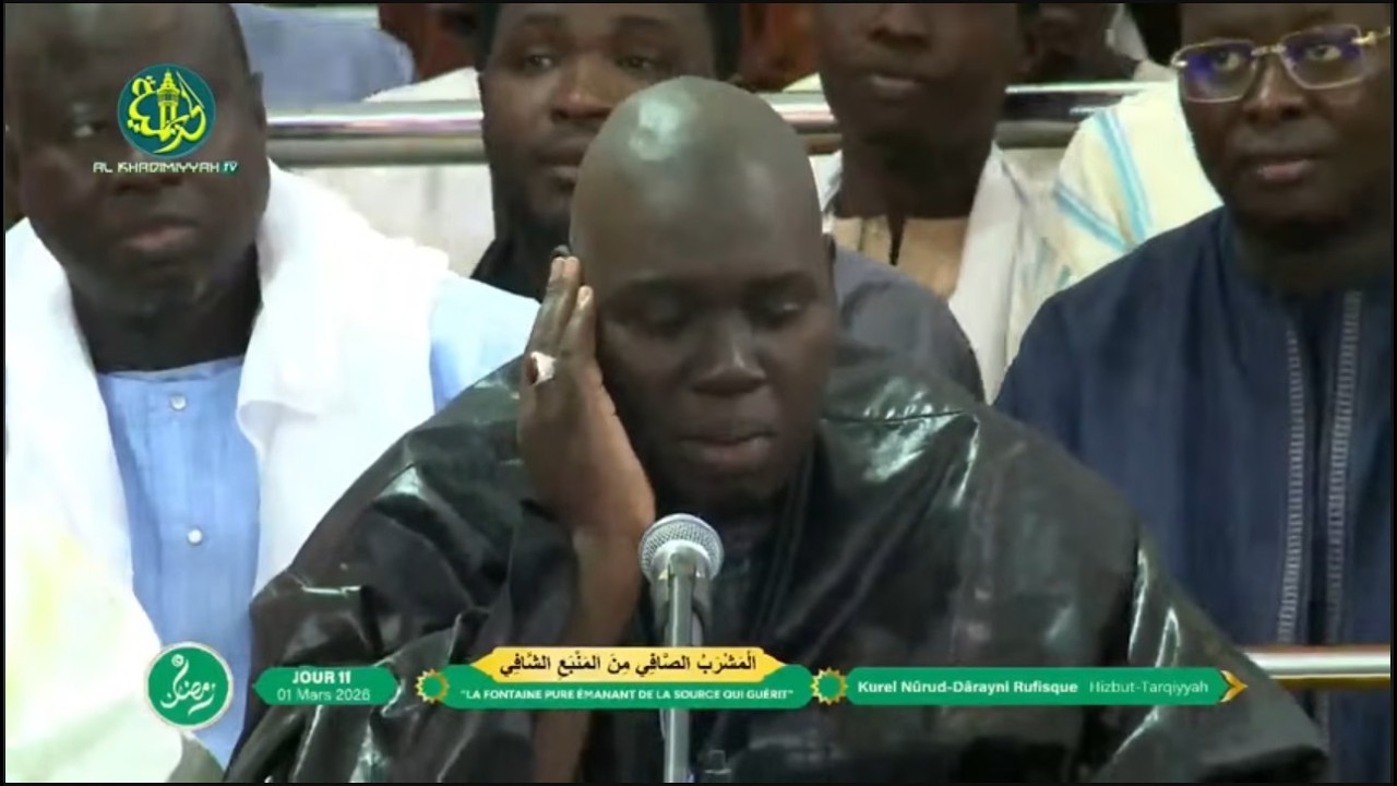 Revivez la prestation du Kurel Nûrud d Dârayni Hizbut Tarqiyyah Rufisque   11 Ramadan 1447 h - 2026