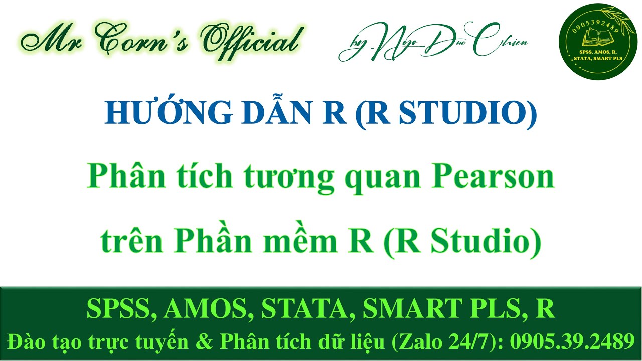Hướng dẫn R | Phân tích tương quan Pearson trên Phần mềm R (R Studio ...