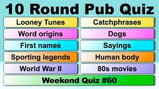 Weekend Pub Quiz - 10 rounds of pictures, puzzles & trivia - #60 screenshot 4