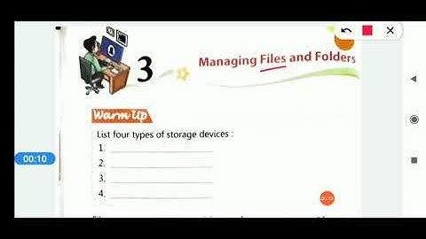 Class 5th ll Computer ll Chapter 3 ll Managing Files and Folders ll Part 1