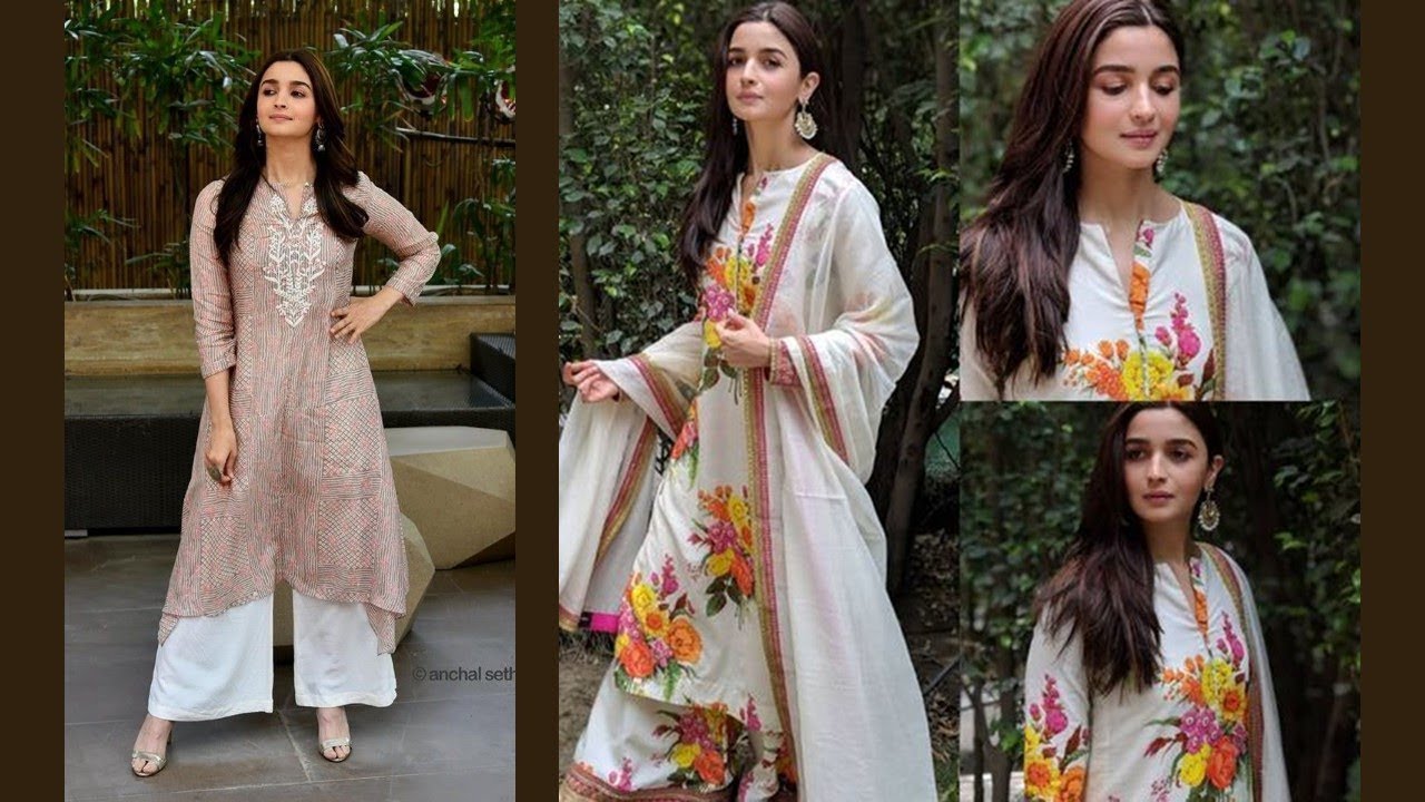 Alia Bhatt Dress Long Kurti With Digital Print | Ethnic Export | Bollywood  dress, Party wear dresses, Stylish wedding dresses