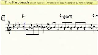 This Masquerade (Leon Russell) - Jazz Accordion Sheet music