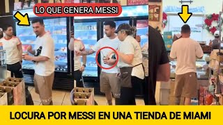 Locura Por Messi De Compras En Una Tienda En Miami