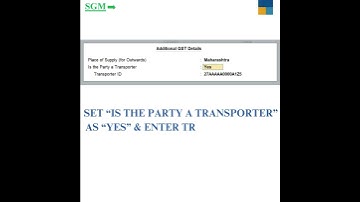 HOW TO ADD TRANSPORT DETAILS IN TALLY PRIME