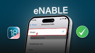 How to Use or Enable Announce Calls on iPhone | How to Set Speak on Caller ID Name on iOS screenshot 5