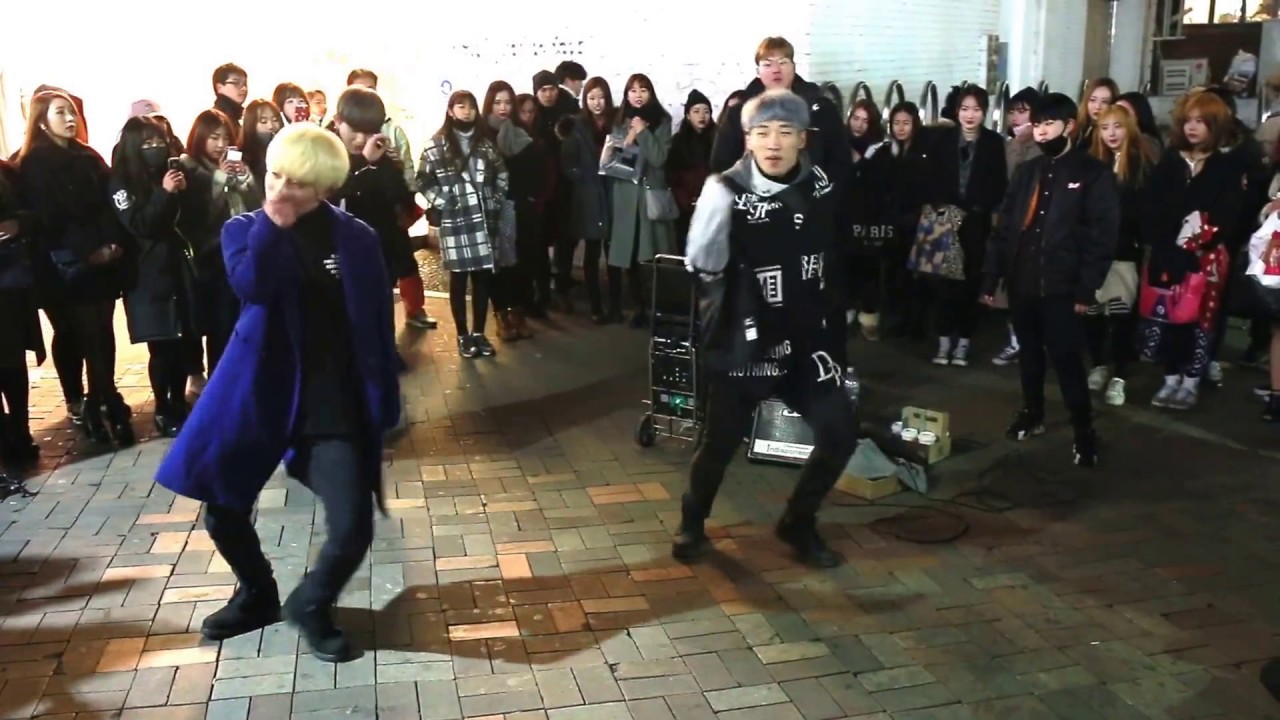 JHKTV]홍대케이팝댄스 디오비몸매 몸매 hong dae street dance team DOB mom me mom me