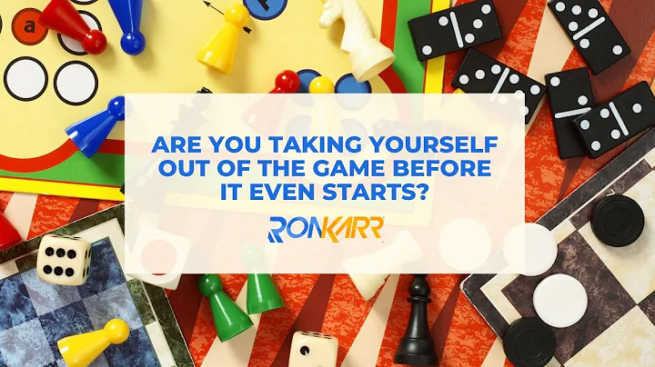 Are you taking yourself out of the game before it ...