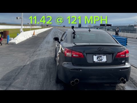 JLS Systems Lexus ISF - 11.42 ET @ 121 MPH - N/A ISF 1/4 MILE DRAG WORLD RECORD