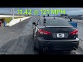 Jls systems lexus isf  1142 et  121 mph  na isf 14 mile drag world record