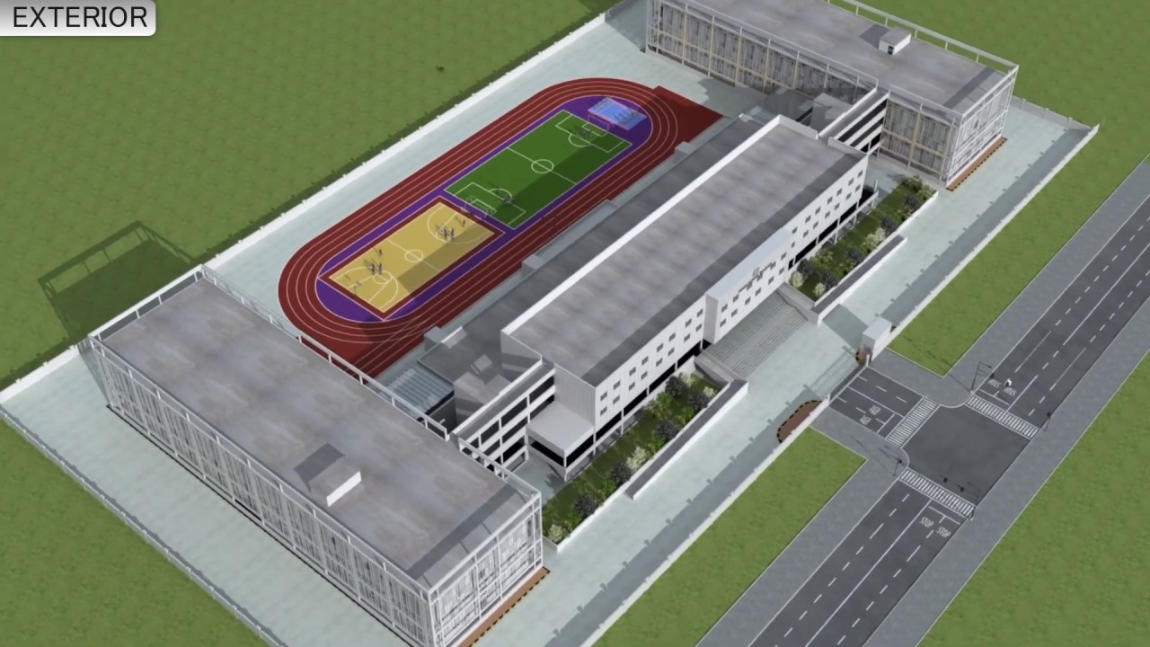 Indian School Bousher 3D Walkthrough