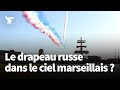 Jo 2024 le drapeau russe atil t dessin dans le ciel lors de larrive de la flamme olympique 