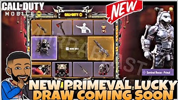 UPCOMING PRIMEVAL LUCKY DRAW WITH SENTINEL RECON- PRIMAL SEASON 12 CALL OF DUTY MOBILE COD MOBILE
