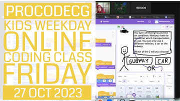 ProCodeCG Kids Weekday Coding Class - Friday - 27 Oct 2023