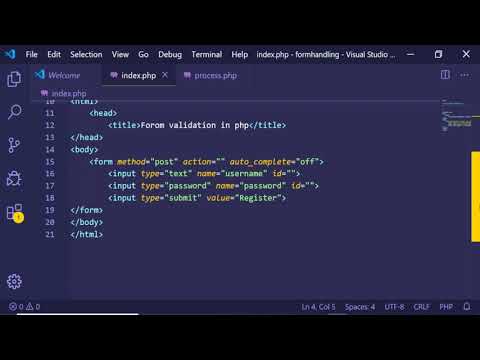 PHP Simple Form Validation Example in 2020